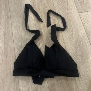 Black bikini top sz L